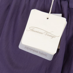 Pantalon large bleu foncé Femme AMERICAN VINTAGE marque pas cher prix dégriffés destockage