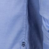 Chemise cintrée à manches longues bleu Homme TOMMY HILFIGER marque pas cher prix dégriffés destockage