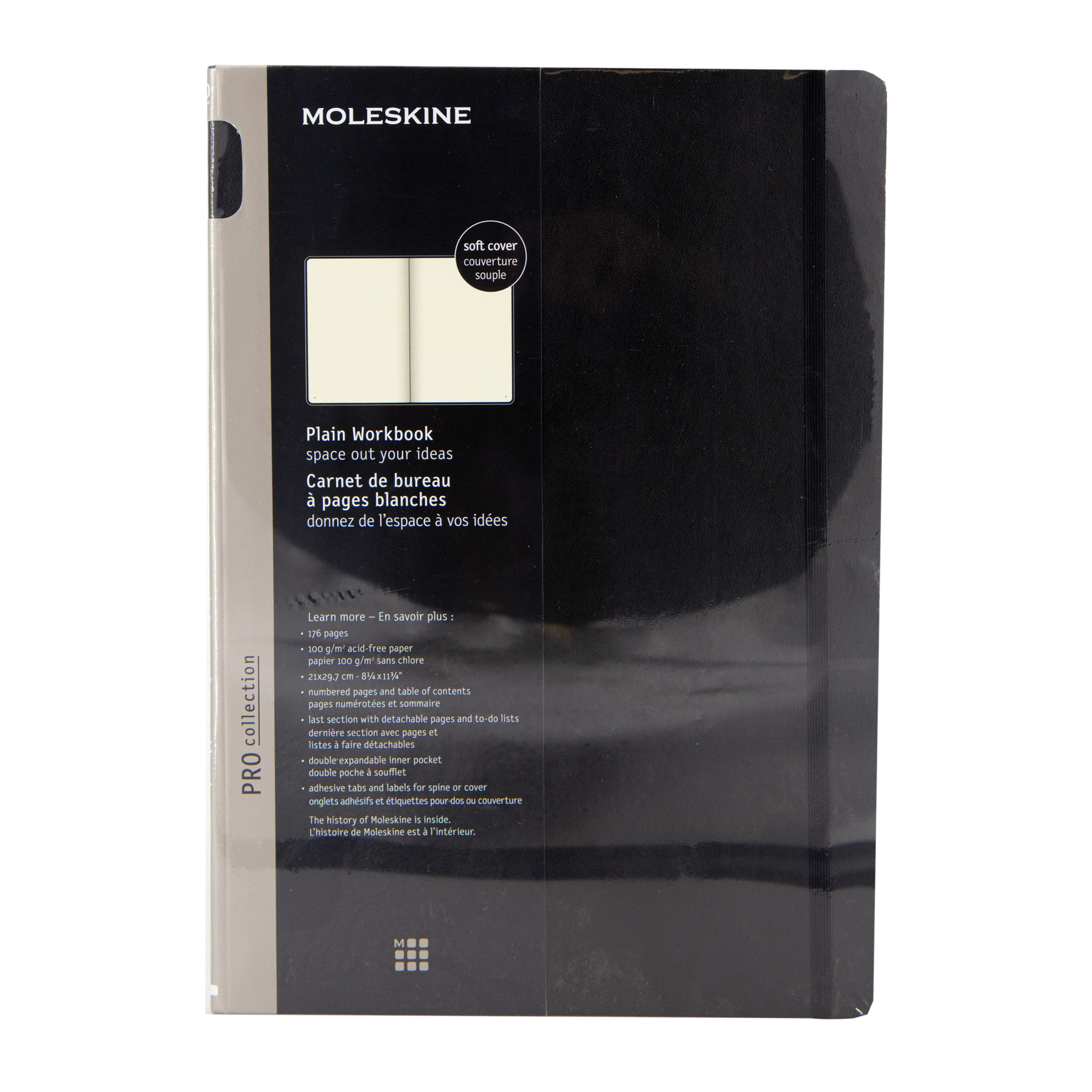 bureau pages blanches grand modèle 21 cm X 29.7 cm MOLESKINE à