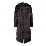 Manteau long avec col noir bouton 192902 Femme EMERAUDE marque pas cher prix dégriffés destockage