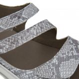 Sandales plates compensées f0550 brides python Femme FLUCHOS marque pas cher prix dégriffés destockage