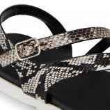 Sandales plates python semelle crantée Femme MARIAMARE marque pas cher prix dégriffés destockage