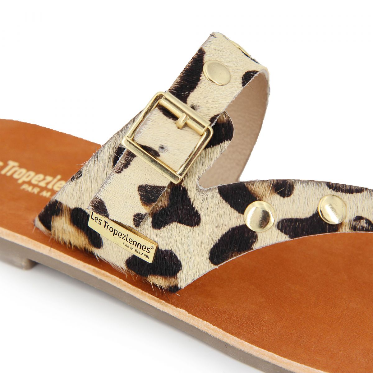 mules femme leopard