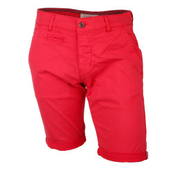 Bermuda chino venili coton stretch popeline revers gansé bouton Homme BLAGGIO marque pas cher prix dégriffés destockage