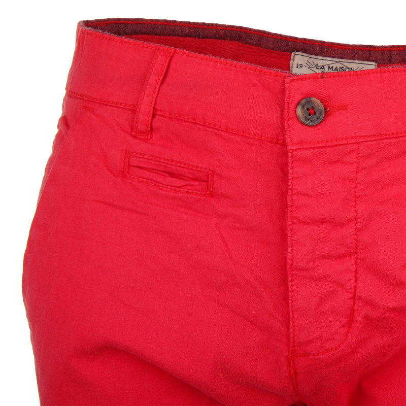 Bermuda chino venili coton stretch popeline revers gansé bouton Homme BLAGGIO marque pas cher prix dégriffés destockage Bermuda chino venili coton stretch popeline revers gansé bouton Homme BLAGGIO marque pas cher prix dégriffés destockage