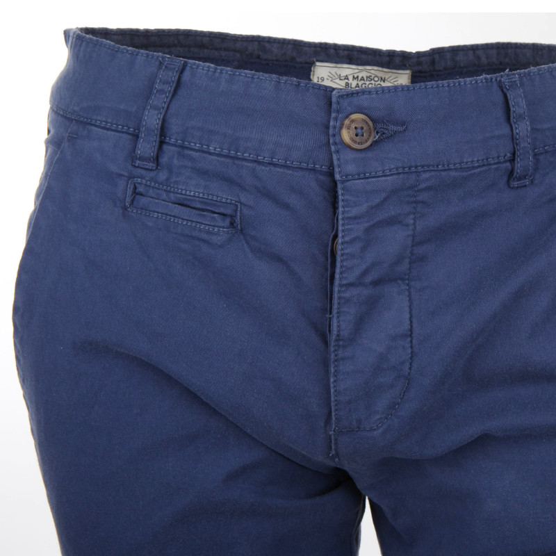 Bermuda chino venili coton stretch popeline revers gansé bouton Homme BLAGGIO marque pas cher prix dégriffés destockage Bermuda chino venili coton stretch popeline revers gansé bouton Homme BLAGGIO marque pas cher prix dégriffés destockage