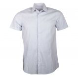 Chemise manches courtes slim fit rayures fines Homme BEST MOUNTAIN