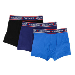 Lot de 3 boxers Boyan coton stretch doux Homme CHEVIGNON marque pas cher prix dégriffés destockage