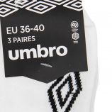 Lot de 3 paires de socquettes Femme UMBRO marque pas cher prix dégriffés destockage