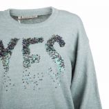 Pull long manches longues mohair paillette Femme CARE OF YOU marque pas cher prix dégriffés destockage