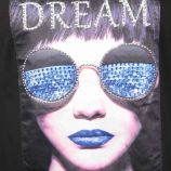 Tee shirt manches longues coton strass Femme CARE OF YOU marque pas cher prix dégriffés destockage