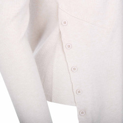 Pull manches longues bouton laine cachemire Femme REAL CASHMERE marque pas cher prix dégriffés destockage