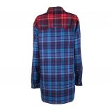 Chemise manches longues carreaux coton Femme TOMMY HILFIGER marque pas cher prix dégriffés destockage