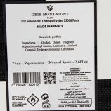 Parfum extrait de parfum Black & White 75 ML mixte GRIS MONTAIGNE marque pas cher prix dégriffés destockage