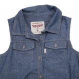 Chemise jean manches courtes 100 % Coton Enfant LEVI'S marque pas cher prix dégriffés destockage