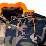 Coupe vent à capuche manches longues imprimé camouflage Homme DC SHOES marque pas cher prix dégriffés destockage