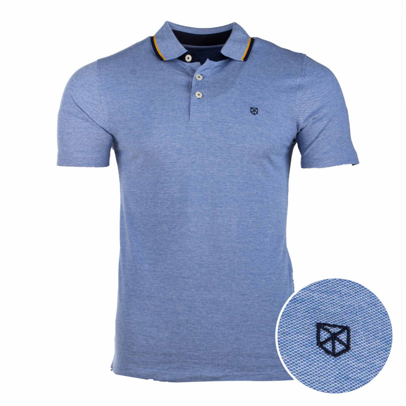 Polo manches courtes 100% Coton Homme JACK AND JONES marque pas cher prix dégriffés destockage