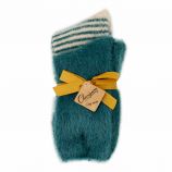 Lot de 2 paires de chaussettes fluffy Cheriane Femme CHEVIGNON marque pas cher prix dégriffés destockage