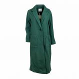 Manteau long droit laine mélangée Femme AMERICAN VINTAGE marque pas cher prix dégriffés destockage