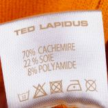 Gilet col rond cachemire Femme TED LAPIDUS marque pas cher prix dégriffés destockage