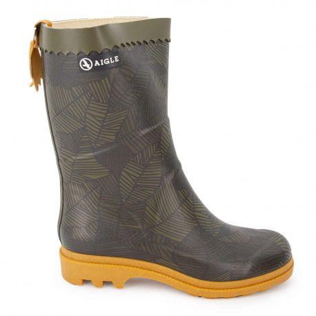 bottes caoutchouc jaune homme