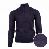 Pull manches longues maille fantaisie col camionneur zip Homme TORRENTE marque pas cher prix dégriffés destockage