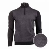 Pull manches longues col camionneur viscose zip Homme TORRENTE