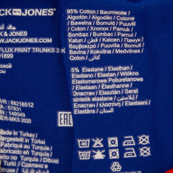 Boxer bleu coton stretch Homme JACK AND JONES marque pas cher prix dégriffés destockage Boxer bleu coton stretch Homme JACK AND JONES marque pas cher prix dégriffés destockage