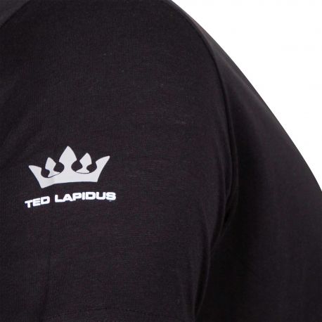 Tee shirt coton manches courtes col rond Homme TED LAPIDUS marque pas cher prix dégriffés destockage