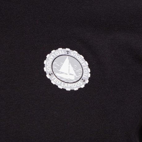 Tee shirt coton manches courtes col rond Homme TED LAPIDUS marque pas cher prix dégriffés destockage