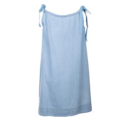 Robe sans manches bleu clair Femme SELECTED marque pas cher prix dégriffés destockage Robe sans manches bleu clair Femme SELECTED marque pas cher prix dégriffés destockage