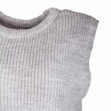 Pull sans manches col rond uni tendance mode Femme YAS marque pas cher prix dégriffés destockage