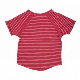 Tee shirt à rayures manches courtes coton Enfant ROXY marque pas cher prix dégriffés destockage