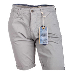 Bermuda chino venili coton stretch popeline revers gansé bouton Homme BLAGGIO marque pas cher prix dégriffés destockage Bermuda chino venili coton stretch popeline revers gansé bouton Homme BLAGGIO marque pas cher prix dégriffés destockage