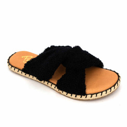 Mules toalla negro 2076 Femme PINAZ marque pas cher prix dégriffés destockage