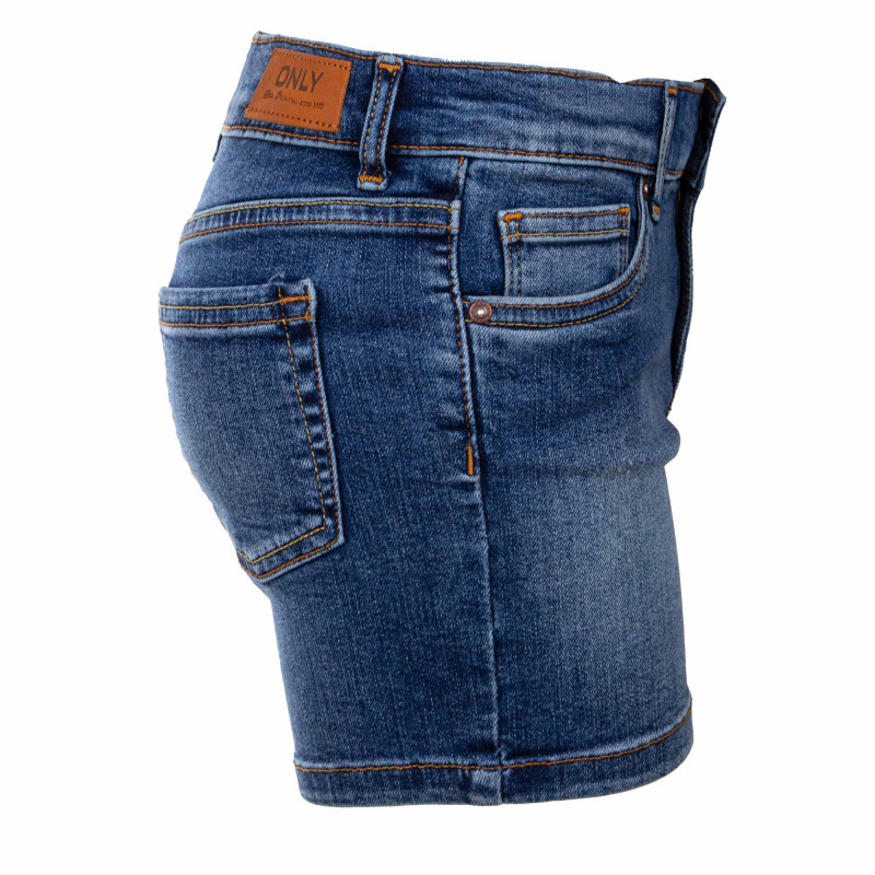 Short jean delave coton BCI doux stretch Fille KIDS ONLY a prix