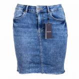 Jupe jeans bleu 17094854 Femme PIECES