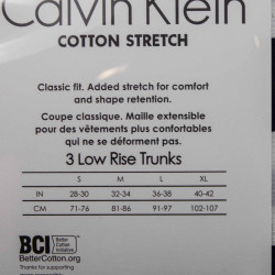 Lot de 3 boxers coton doux stretch Homme CALVIN KLEIN marque pas cher prix dégriffés destockage Lot de 3 boxers coton doux stretch Homme CALVIN KLEIN marque pas cher prix dégriffés destockage