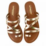 Mules cuir multi-brides croisées Mahari Femme LES TROPEZIENNES PAR M.BELARBI marque pas cher prix dégriffés destockage