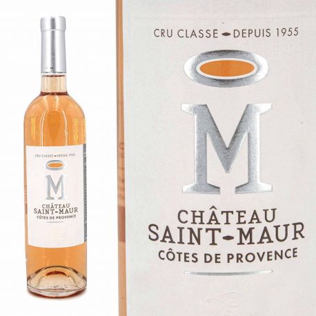 Vin rosé Château Saint-Maur cru classé AOP Côtes de Provence 75cl 2019 marque pas cher prix dégriffés destockage