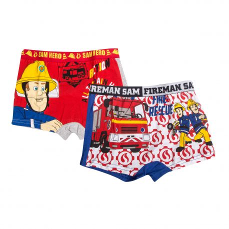 Lot De 2 Boxers Enfant Fireman Sam A Prix Degriffe