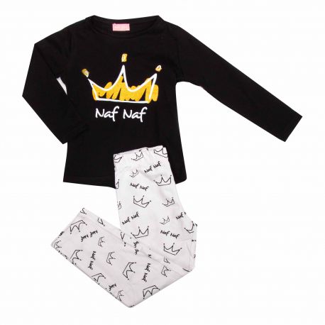Pyjama couronne 32106 Enfant NAF NAF marque pas cher prix dégriffés destockage