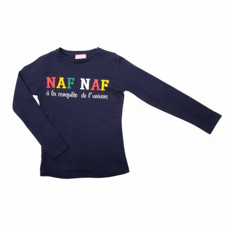 Tee shirt manches longues 4042 Enfant NAF NAF marque pas cher prix dégriffés destockage