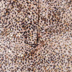 Blouse col tunisien imprimé léopard Femme VERO MODA marque pas cher prix dégriffés destockage