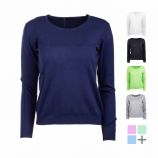 Pull col rond 30% cachemire 080 Femme REAL CASHMERE