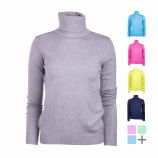 Pull col roule 30% cachemire 020 Femme REAL CASHMERE