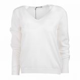 Pull manches longues v laine cachemire Femme REAL CASHMERE