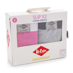 Lot de 2 culottes confortable siana Femme LEE COOPER marque pas cher prix dégriffés destockage Lot de 2 culottes confortable siana Femme LEE COOPER marque pas cher prix dégriffés destockage