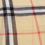 Foulard imprimé tartan coton 90x180 cm Femme MANOUKIAN marque pas cher prix dégriffés destockage