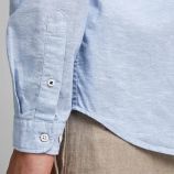 Chemise manches longues col tunisien coton Homme JACK & JONES marque pas cher prix dégriffés destockage